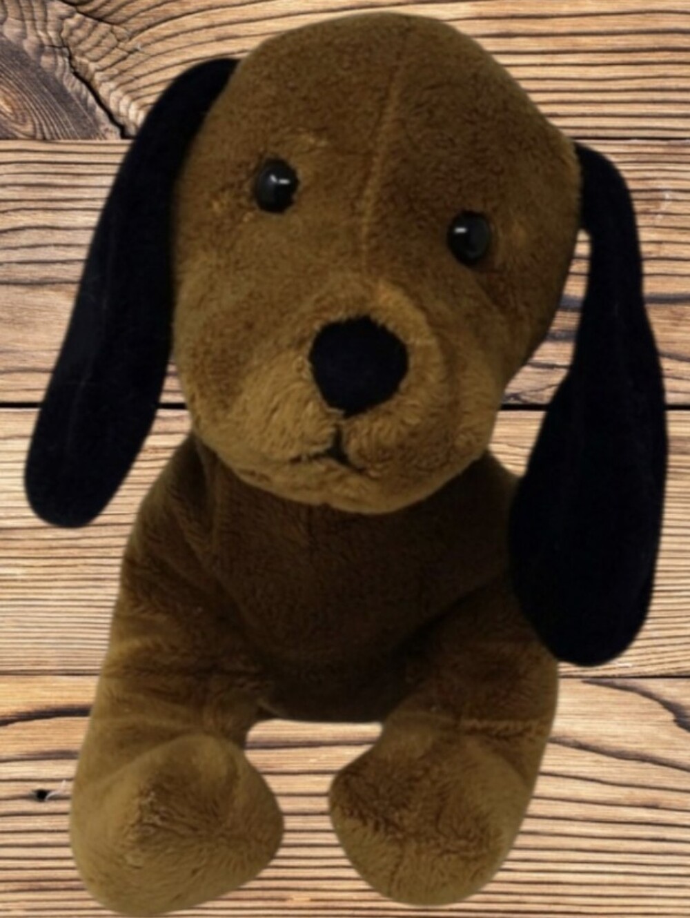 THE MANHATTAN TOY COMPANY  BROWN AND BLACK PUPPY DOG